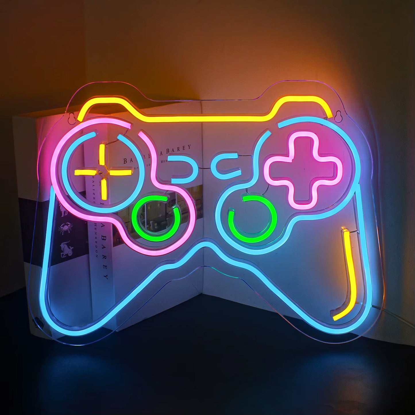 Game Room Neon Sign LED Wall Decor USB Powered Acrylic for Gaming Lighting Bedroom Bedside Wall Decor Gamer Party Birthday Gift