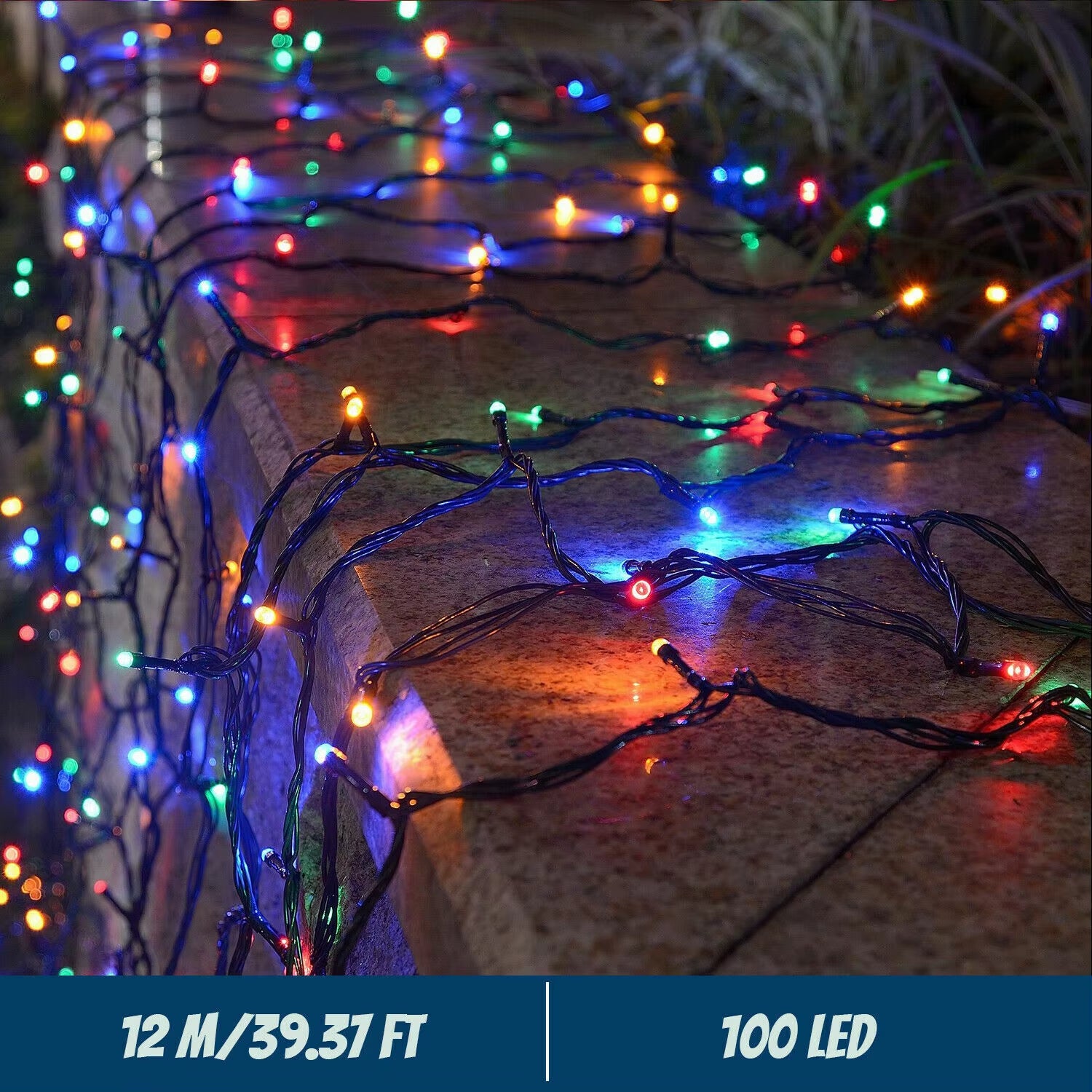 LED Solar String Lights 300LED 8 Modes Solar Powered Xmas Outdoor Lights Waterproof Starry Christmas Fairy Lights