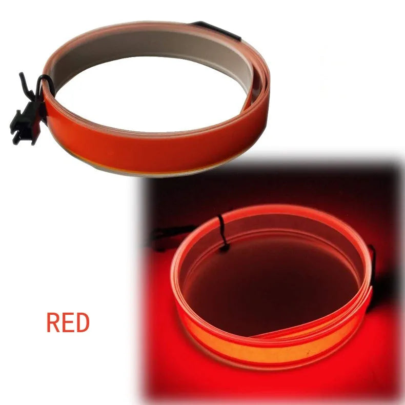 1*100Cm EL LED Strip Light for DIY Flexible Neon Lights Glow Rope Party Decoration Tape Lamp USB 12V Battery Backlight Panel