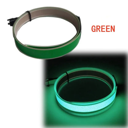 1*100Cm EL LED Strip Light for DIY Flexible Neon Lights Glow Rope Party Decoration Tape Lamp USB 12V Battery Backlight Panel