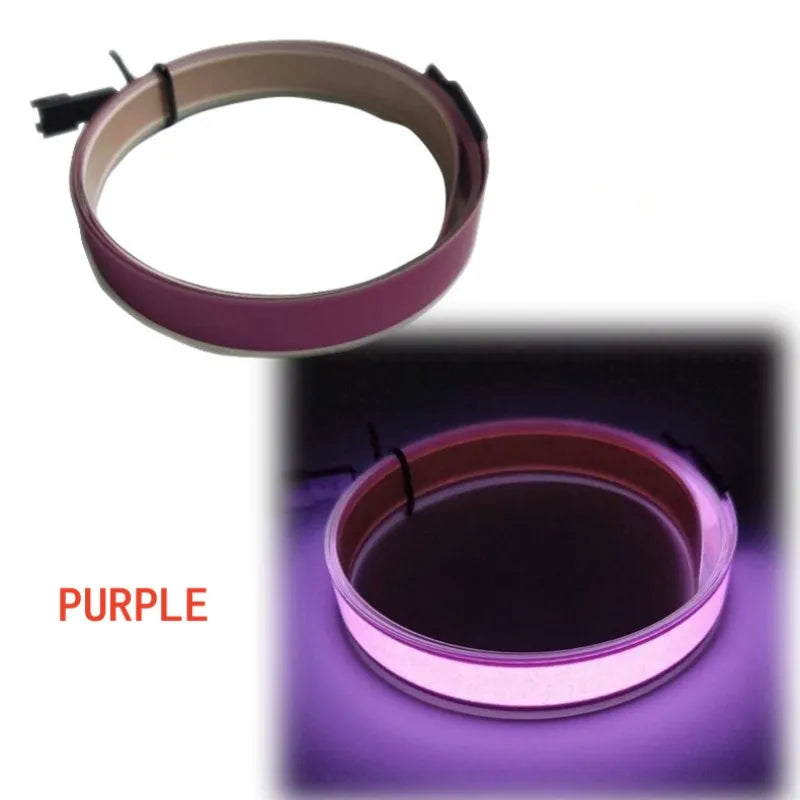 1*100Cm EL LED Strip Light for DIY Flexible Neon Lights Glow Rope Party Decoration Tape Lamp USB 12V Battery Backlight Panel