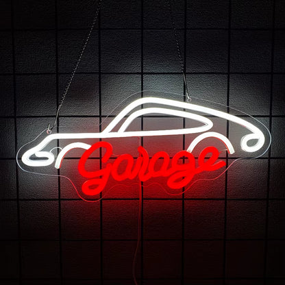 Car Repair Led Neon Signs, Car and Letter Icons, Usb Powered, Used for Room, Garage, Auto Repair Shop, Bar, Man Cave Decor.