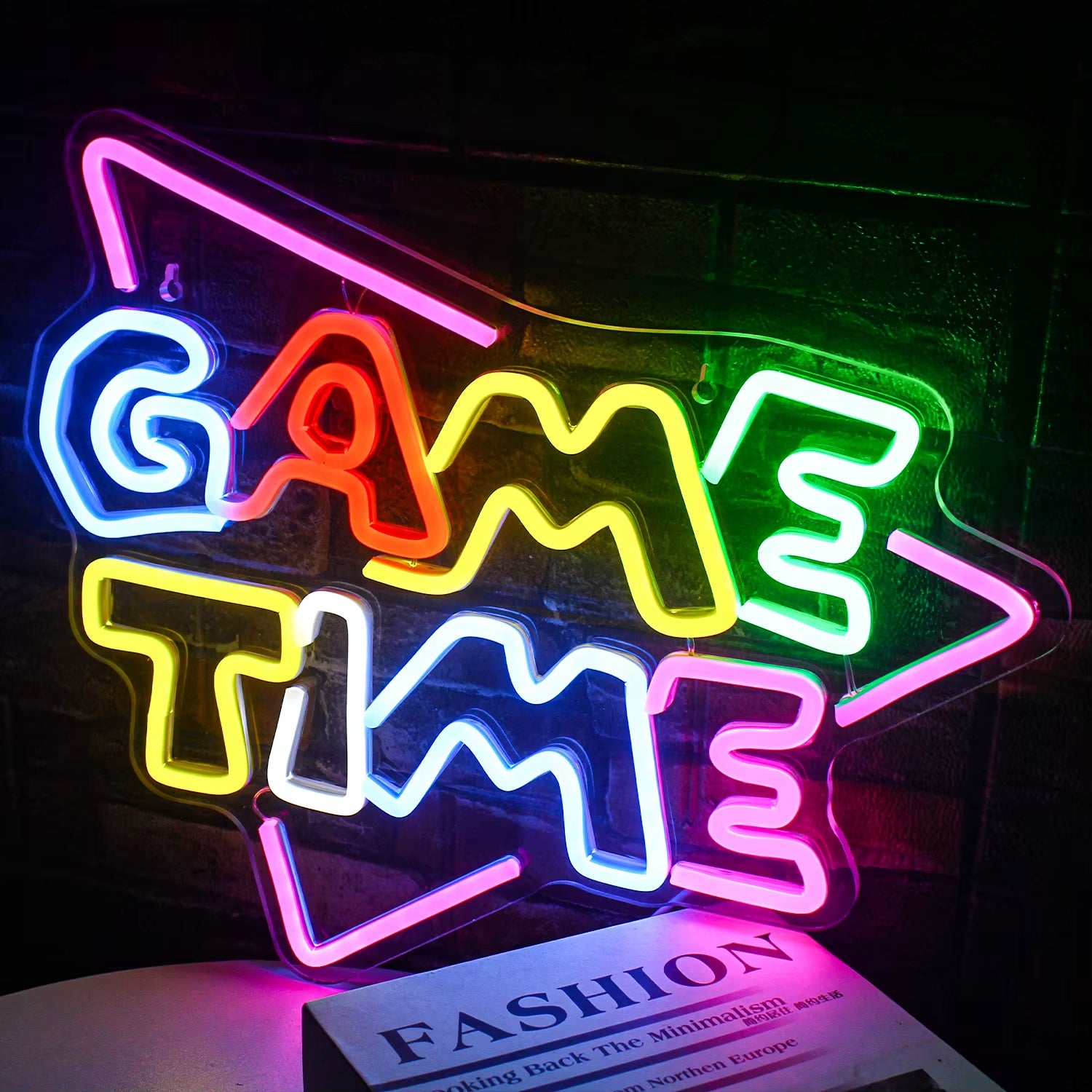 Game Room Neon Sign LED Wall Decor USB Powered Acrylic for Gaming Lighting Bedroom Bedside Wall Decor Gamer Party Birthday Gift